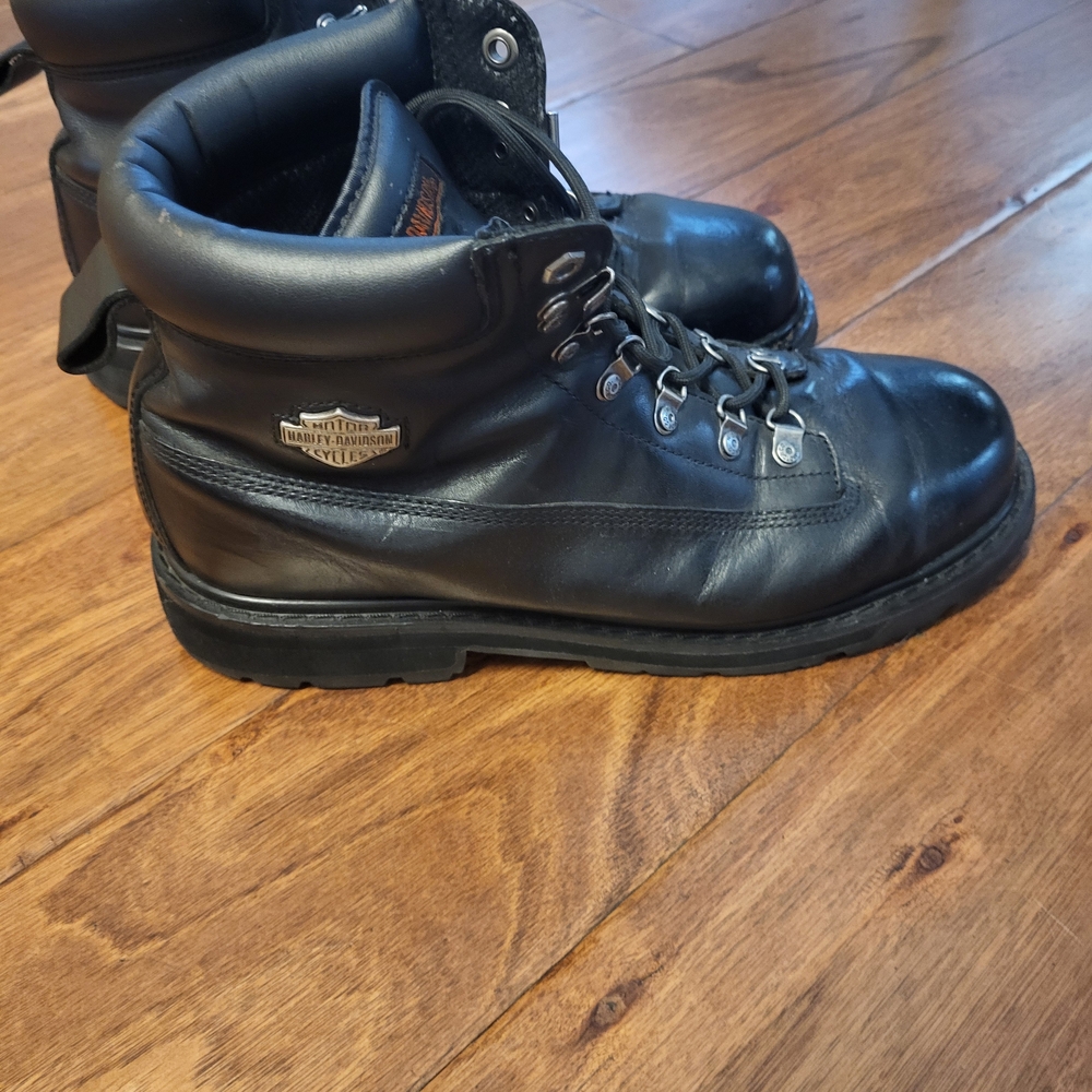 Harley-Davidson Black Leather Men's Boots - Picture 5 of 7